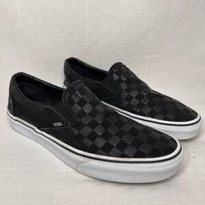 Vans Old school checkered slip on shoes, men’s size 9.5